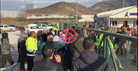 İliç'te madenci yakınları aramaların durmasını protesto etti