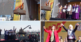 İstanbul'da Newroz ateşi yakıldı: '2013 çözüm deklarasyonunun arkasındayız'