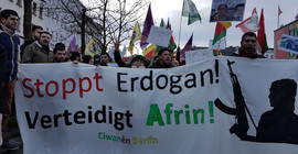 Afrin saldırısı Almanya'da protesto edildi
