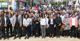 Hilvan ve Hafeti'de seçim yenileme kararı Urfa'da protesto edildi