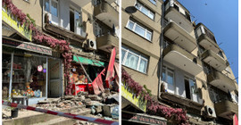 Kartal'da balkon çöktü: Bir kadın yaralandı