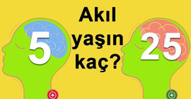 Senin akıl yaşın kaç? Bu kolay ve pratik test sayesinde akıl yaşınızı öğrenebilirsiniz