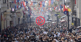İstanbul’da bayram tatili kalabalığı