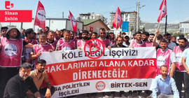 Mega Polietilen direnişi 12. gününde: 'Sahtekarlık yapan patrona dur deyin'