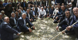 Hakkari'de madene karşı başlatılan eylem dördüncü gününde