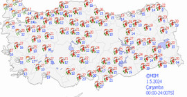 1 Mayıs hava durumu: Sağanak yağış ve toz taşınımı bekleniyor