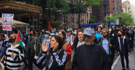 New York'ta üniversite öğrencileri Filistin'e destek gösterisi düzenledi, Evergreen Üniversitesinde talepler kabul edildi