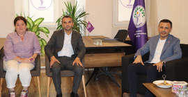Özgür Çelik'ten DEM Parti İl Başkanlığına dayanışma ziyareti