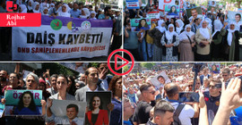 Diyarbakır'da Kobanê Davası protestosu: 'HDP'liler diz çökmedi, bir adım geri adım atmayacağız'