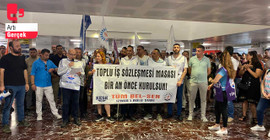 İzmir Büyükşehir Belediyesi'nde memurlardan TİS eylemi: Bütçe krizlerinin bedelini ödemeyeceğiz