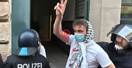 Humboldt Üniversitesi'nde Gazze eylemleri devam ediyor: Öğrenciler zorla binadan çıkarıldı
