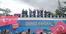 Seçimlerin yenileneceği Pınarbaşı’nda CHP miting yaptı, Mansur Yavaş da katıldı