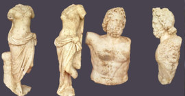 Aspendos'ta İki bin yıllık Zeus ve Aphrodite heykelleri bulundu