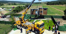 Edirne'de tarım arazilerine izinsiz yerleştirilen 'tiny house'lar kaldırılıyor