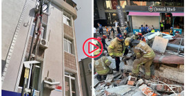 Küçükçekmece'de bina çöktü: Bir kişi öldü, sekiz yaralı