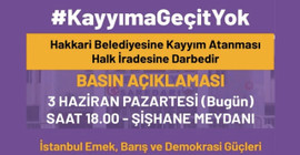 Hakkari'deki kayyım kararı İstanbul'da protesto edilecek