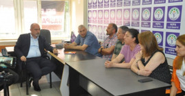 Hopa ve Fındıklı belediye başkanlarından DEM Parti'ye ziyaret