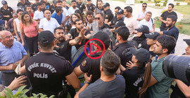 Adana'da kayyım protestosuna polis ablukası