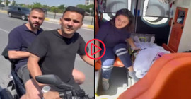 'Hasta olduğuna inanmıyoruz' deyip, motosikletle ambulansın önünü kestiler