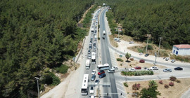 Bodrum'a üç günde 175 bin araç girdi