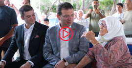 İmamoğlu, Bodrum'da: 92 yaşındaki Sevim teyzeden bayram harçlığı