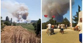 Çanakkale'de orman yangını: Bir köy tahliye edildi