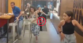 Diyarbakır'da bir grup, şeriat ve cihat sloganları ile Burger King ve Starbucks'a saldırdı