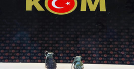Malatya'da durdurulan araçta iki el bombası yakalandı
