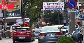 Bursa’da Demirtaş’ı hedef gösteren bir pankart daha asıldı