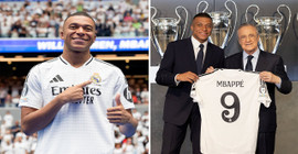 Kylian Mbappe'nin imza töreninde Bernabéu doldu taştı