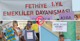 Fethiye'de emeklilerden iktidara istifa çağrısı: Bir yıldır her hafta eylemdeler