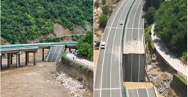 Çin'de aşırı yağışta köprü 'kırıldı': 12 ölü, 31 kayıp