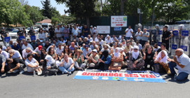 Bakırköy Cezaevi önünde 'Özgürlüğe ses ver' eylemi