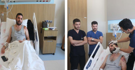 Maraş'ta çocuklarını kurtarmak isteyen baba, otomobilinin önüne atladı
