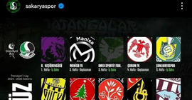 Sakaryaspor'dan Amedspor logosuna karartma