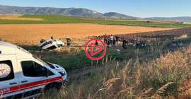 Çorum'da otomobil takla attı: Anne öldü, kızı ağır yaralı