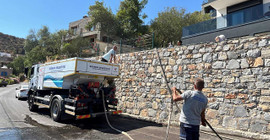 Bodrum'da tankerle su dağıtımı