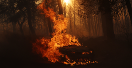 Yunanistan'ın Varnava bölgesinde çıkan yangın nedeniyle 9 köy tahliye edildi