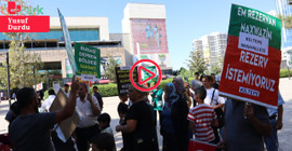 Malatya'da rezerv alan protestosu: 'Konteynerlerde kalıp, yeniden bir borçlanmak istemiyoruz'