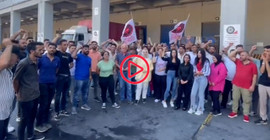 CarrefourSA deposundaki eylem altıncı gününde: 'Bizi mesajlarla tehdit ediyorlar'