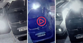 Eskişehir'de park halindeki araç kundaklama kamerada