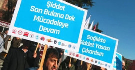 Sağlıkta şiddeti protesto eden hekimlere ceza