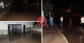 Aksaray’da şiddetli yağış: Cadde ve sokaklar göle döndü