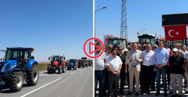 Konya’da çiftçiler traktörlerle eylem düzenledi