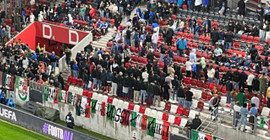 İtalyan taraftarlar, İsrail-İtalya maçında İsrail ulusal marşını protesto etti
