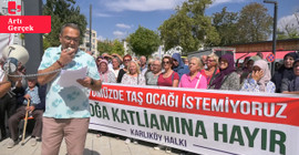 Keşan'da taş ocağı protestosu: 'Sizi Cerattepe'den, Akbelen'den, Kazdağları'ndan tanıyoruz'