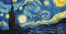 Van Gogh'un tablosundaki fırça darbeleri atmosferik hareketlerle uyuşuyor