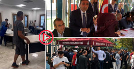 Beyoğlu Belediyesi'nin kaymakamlığa girişi engellendi, hizmet belediye önünde veriliyor