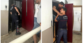 Polisler, şüpheli ölüm olayına gittikleri binada, asansörde mahsur kaldı