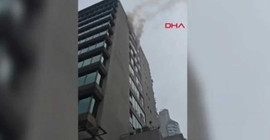 Şişli'de rezidansların bulunduğu 10 katlı binada yangın